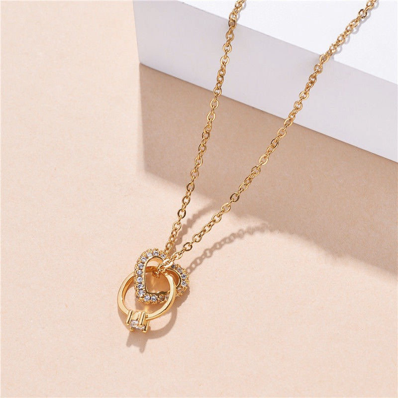 Luna Gold Heart Necklace