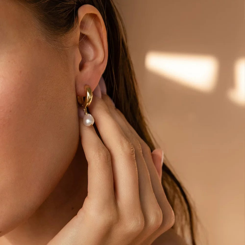 Lumi Pearl Hoops